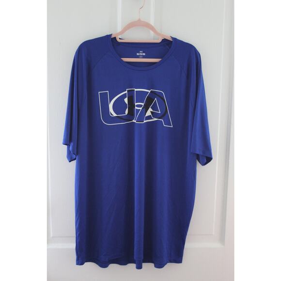 Men's (V) Under Armour Size XXL Short Sleeve Tee Shirt - Picture 1 of 4